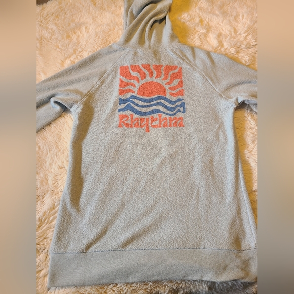 Rhythm light blue hoodie size small - Picture 2 of 8
